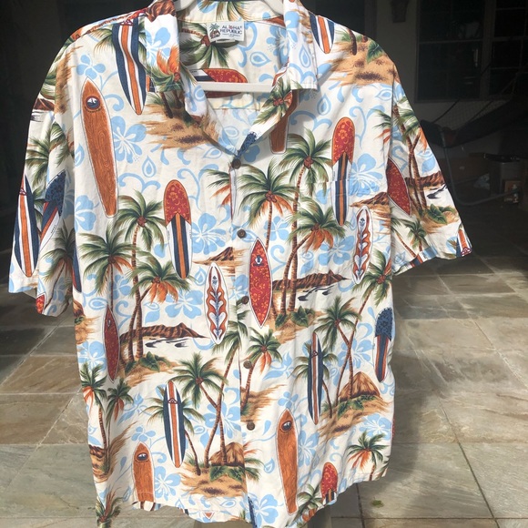 ALOHA REPUBLIC BUTTON DOWN SHIRT XL - Picture 3 of 9